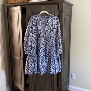 Blue floral dress from Jcrew